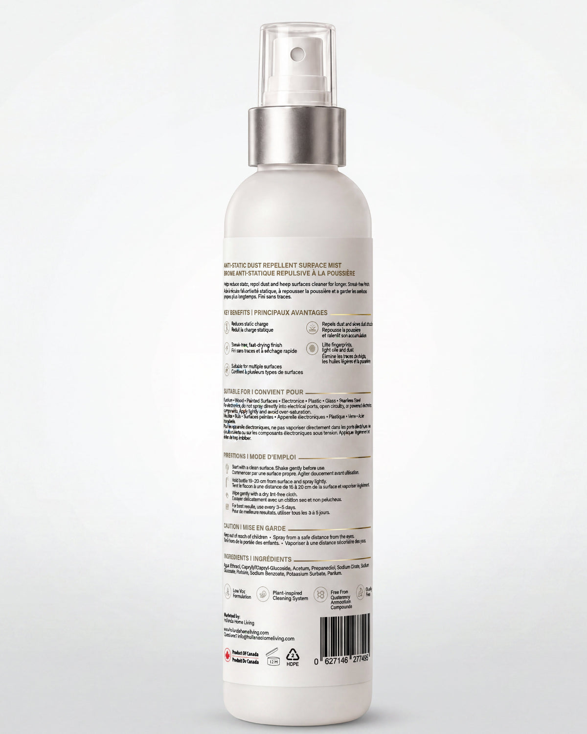 Dust Repellent Surface Mist