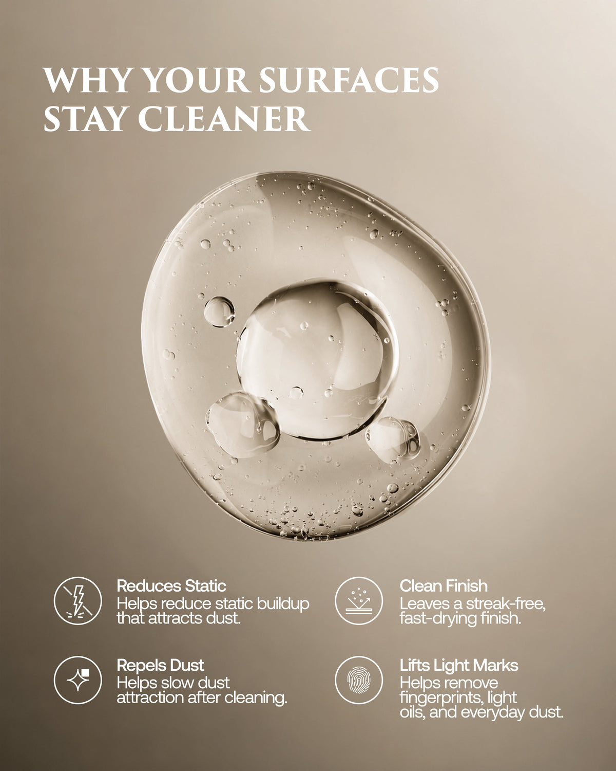 Dust Repellent Surface Mist nozzle detail